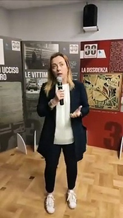 Meloni - La Mostra per il trentesimo anniversario dalla caduta del Muro di Berlino (05.11.19)