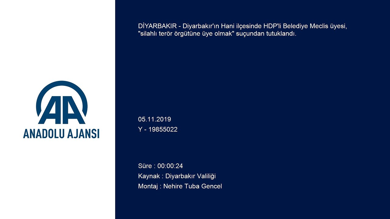 HDP'li Belediye Meclis üyesine terörden tutuklama - DİYARBAKIR