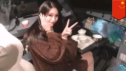 Chinese pilot lets woman into cockpit during flight to show off