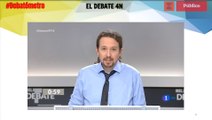 El 'minuto de oro' de Pablo Iglesias, en el #Debatómetro