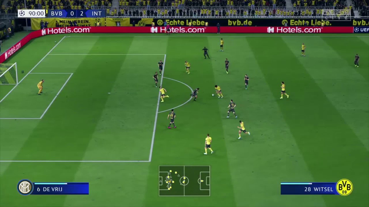 Borussia Dortmund - Inter Milan : notre simulation sur FIFA 20