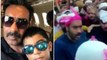 Ajay Devgn and son Yug get mobbed at Ajmer Sharif, makes the actor angry