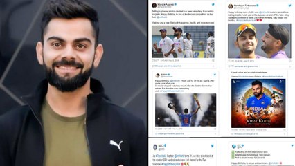 #ViratKohliBirthday : Twitter Reacts With Birthday Messages For Indian Run Machine | Oneindia Telugu