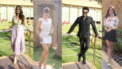 Starcast of ‘Pagalpanti’ spotted promoting their movie at JW Marriott