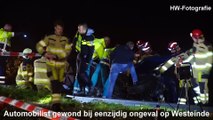 Automobilist gewond bij eenzijdig ongeval op Westeinde