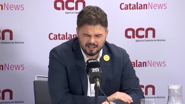 Rufián: Los votos de ERC nunca son a cambio de nada