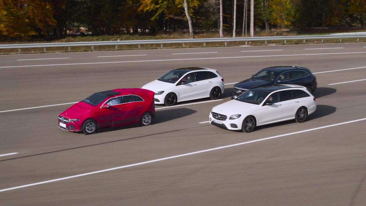 Prüf- und Testgelände Immendingen - Aktiver Brems- Assistent - Stauende-Notbremsfunktion