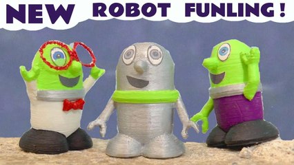 Funny Funlings New Robot Funling with Paw Patrol Transformers Autobots Bumblebee and Marvel Age of Ultron in this Toy Story Full Episode English