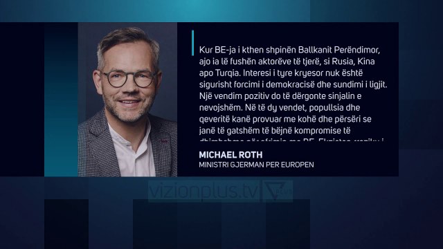Roth: Ballkani në rrezik nga Rusia, Kina e Turqia - News, Lajme - Vizion Plus