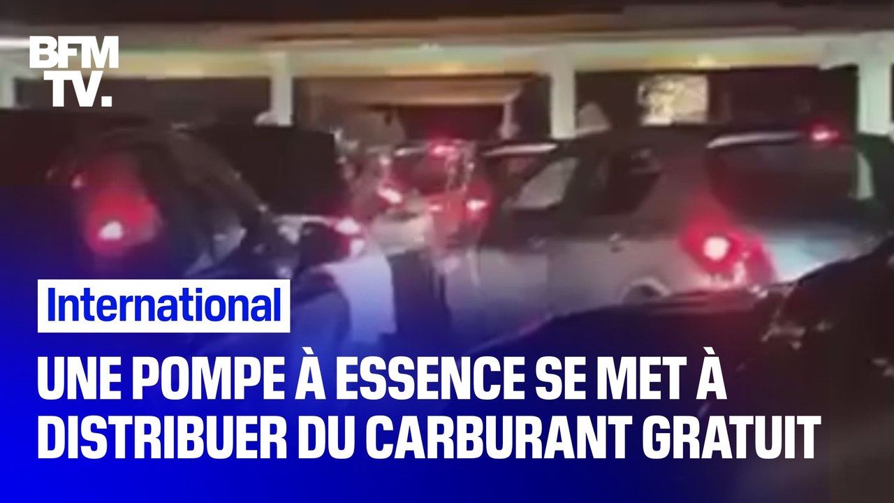 Cette pompe à essence s'est mise à distribuer du carburant gratuitement à Sartrouville