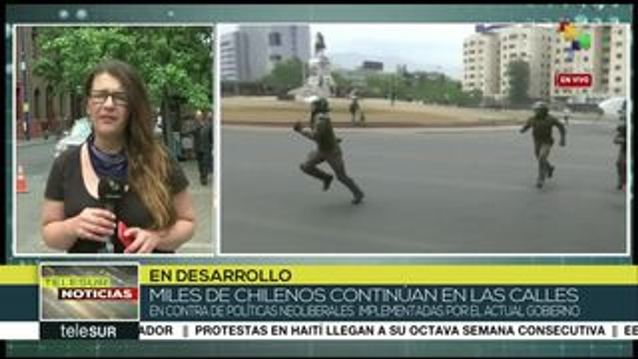 Chile inicia "Súper Lunes" con marchas y protestas masivas