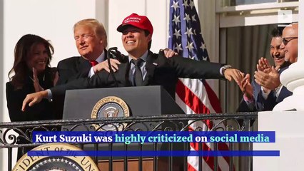 Kurt Suzuki Criticized for Wearing 'MAGA' Hat During White House Visit