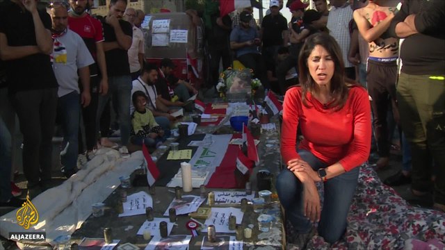 Iraq protests: Expressing anger through art