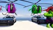 LEARN COLORS HELICOPTER on POLICE CARS in Spiderman CARS Cartoon and Nursery Rhymes Songs For Kids