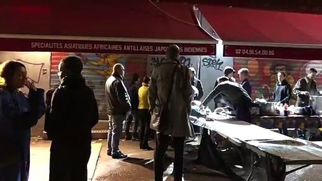 Drame de la rue d'Aubagne à Marseille : un repas offert à tous rue Halle Delacroix