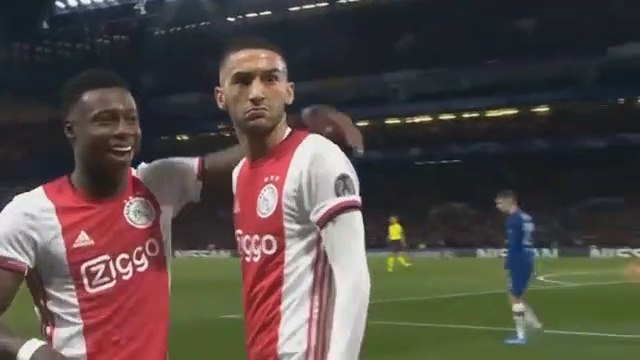 Hakim Ziyech Goal Chelsea 1 - 3 Ajax - 05.11.2019