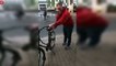 Ces débiles s'amusent à vandaliser des vélos dans la rue...