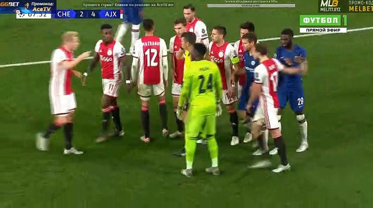Blind D. and Veltman J. 2  RED CARDS HD - Chelsea	3-4	Ajax 05.11.2019