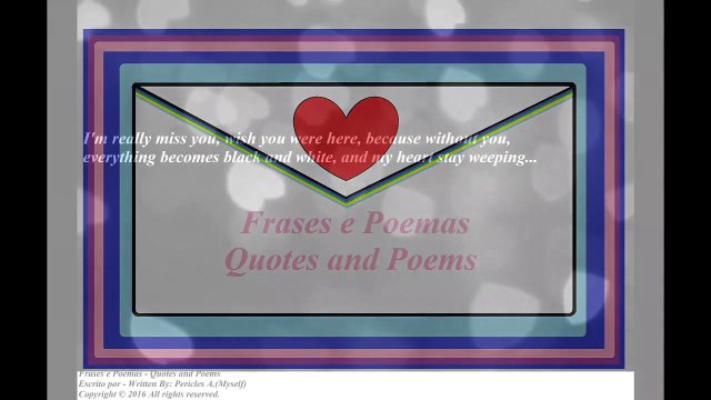 I'm really miss you, wish you were here, my heart stay weeping... [Quotes and Poems]