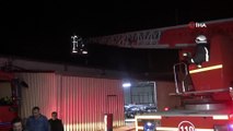 Tekstil fabrikasında korkutan yangın