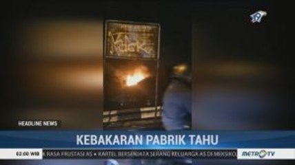 Diduga Akibat Korsleting Listrik, Pabrik Tahu di Depok Terbakar