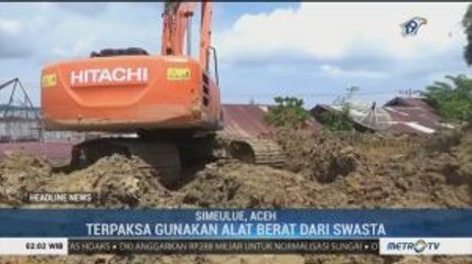 BPBD Simeulue Kesulitan Menanggulangi Tanah Longsor