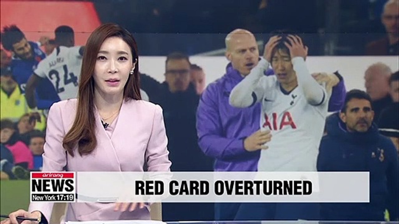 Tottenham Hotspur forward Son Heung-min has Everton red card overturned