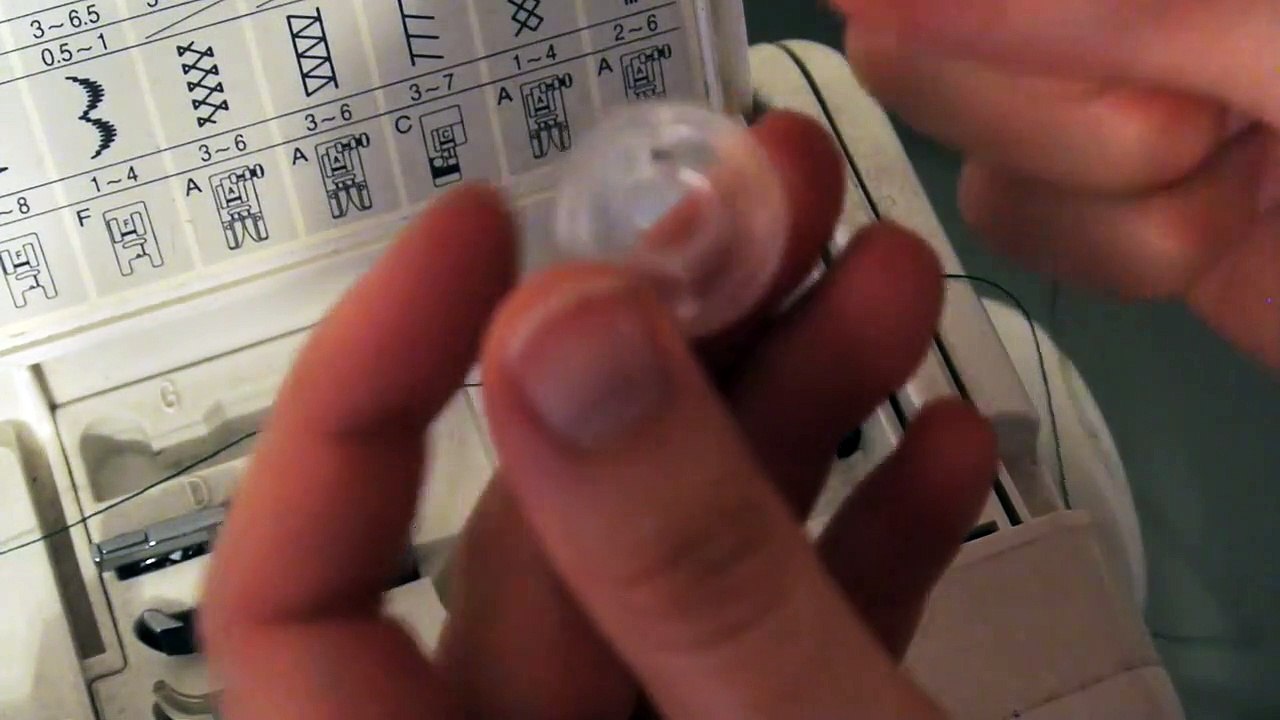 Sewing machine threading guide