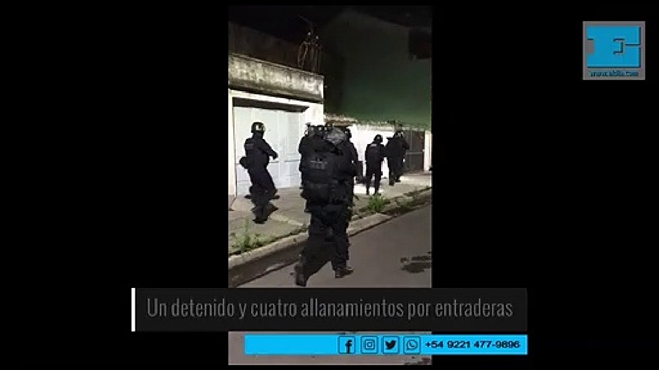 Villa Elisa: un detenido y cuatro allanamientos en una investigación por entraderas