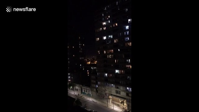 Powerful moment Chilean opera singer serenades Santiago amid enforced curfew