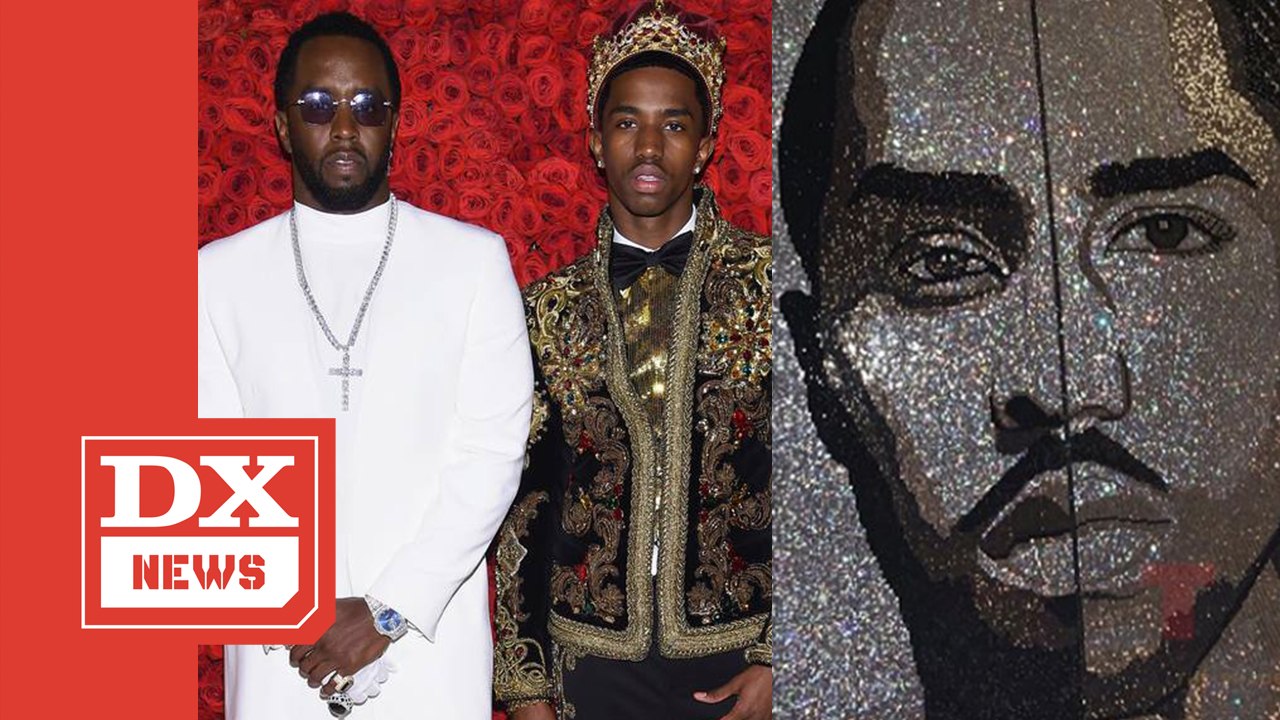 King Combs Gives Diddy Portrait Made Of 100,000 Diamond Stones For 50th Birthday