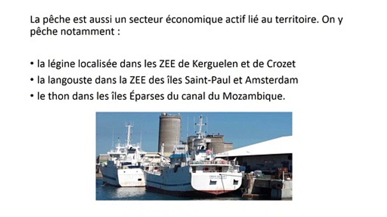 L’économie des Terres australes et antarctiques françaises
