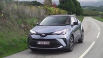 2020 Toyota C-HR Hybrid in Celeste grey Driving Video