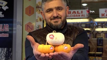 Dev bal kabaklarının minyatürleri büyük rağbet görüyor