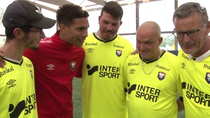 Les plus belles images de l'après-midi avec les salariés de Esteban Bacon et 3 joueurs du SMCaen