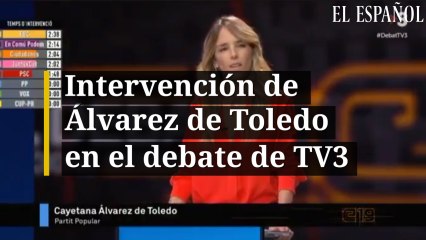 Intervención de Cayetana Álvarez de Toledo en el debate de TV3