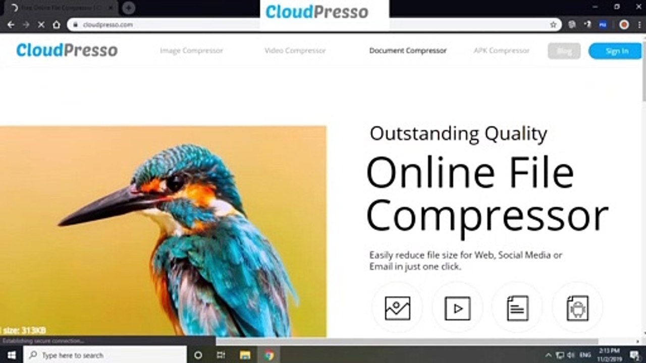 Compress Document Size in KB | CloudPresso