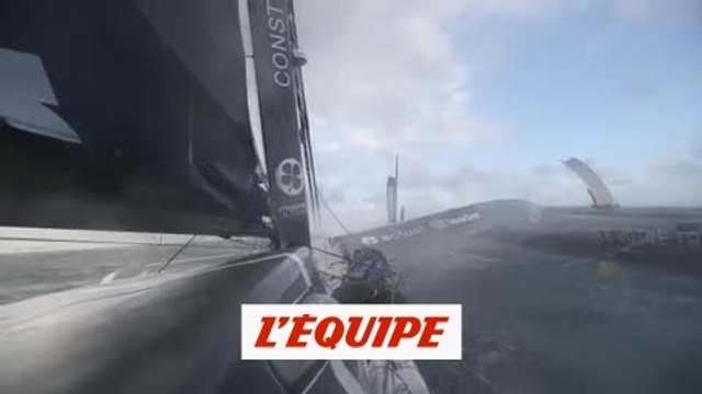 À bord d'Actual Leader - Voile - Brest Atlantiques