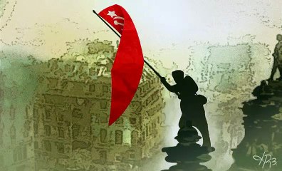 Vídeo viral: Izquierda Unida muestra en su cuenta de Twitter este vídeo haciendo 'apología' de la bandera comunista y Sánchez lo permite