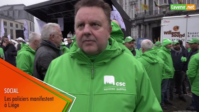 L'Avenir - Manifestations de policiers à Liège - 2