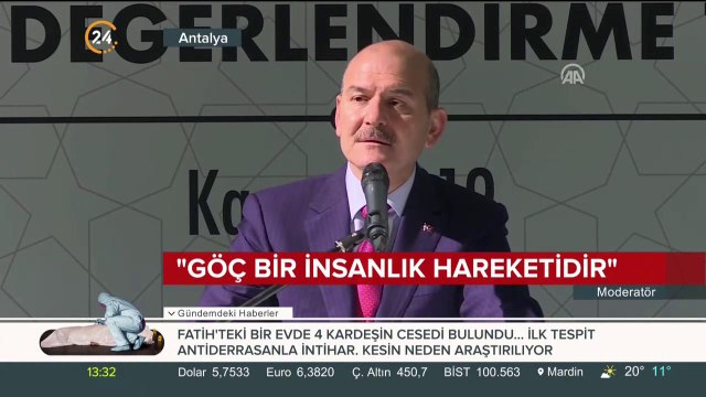 Soylu'dan Suriyeli göçmenlere ilişkin açıklama