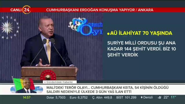 Ankara Üniversitesi İlahiyat Fakültesi 70. Yıl Kutlama Töreni