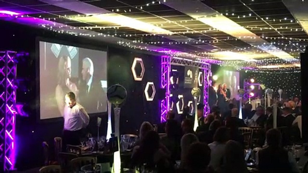 Rob Lee speaks after being inducted into the Newcastle United Foundation's Hall of Fame