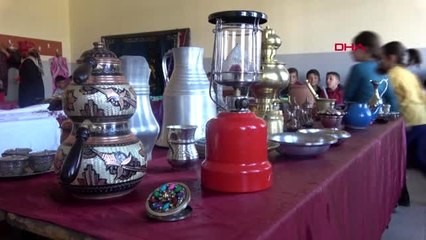 Bitlis'te ilkokul öğrencileri 'kültürel miras' sergisi açtı