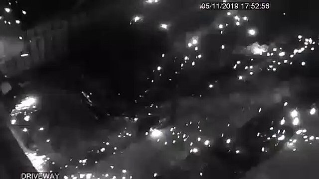 Watch the terrifying moment a firework explodes on an Edinburgh family home on Bonfire Night