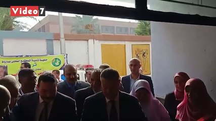 محافظ بنى سويف يفتتح المدرسة الثانوية الفنية للتمريض