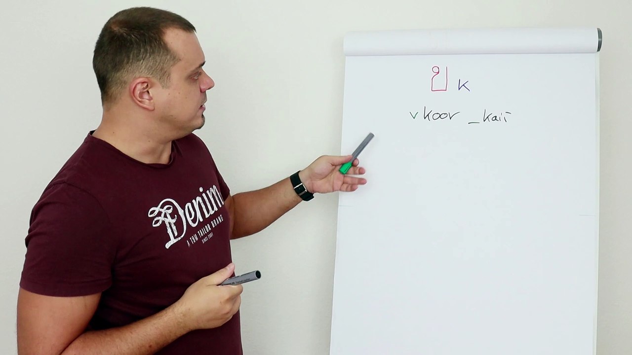 Thailändisches Alphabet lernen: ข v koor _ kaii