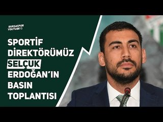 Sportif Direktörümüz Selçuk Erdoğan Basın Toplantısı Düzenliyor