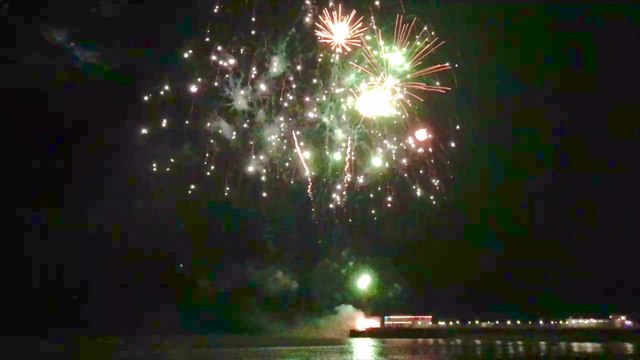 Worthing fireworks light up the night sky