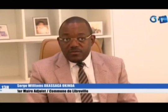 RTG/Séance de travail entre le DG de la Régie Autonome des Transports Parisiens (RATP) et le 1er Adjoint au Maire de Libreville, Serge AKASSAGA
